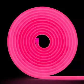 Неоновая светодиодная лента MAKSILED ML-NF-PR-6mm-L50-Light Pink