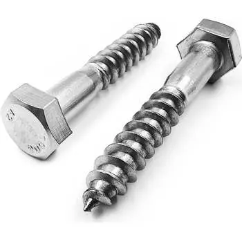 Нержавеющий шуруп KREPFIELD 6x80 мм din 571 10 шт. 571А2ШУРУП6Х80-10