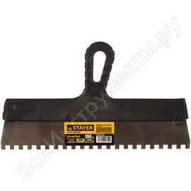Нержавеющий зубчатый шпатель STAYER 1009-35-08