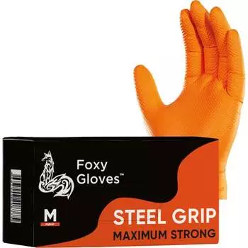 Нестерильные нитриловые перчатки Foxy STEEL GRIP 46311614775763