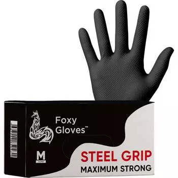 Нестерильные нитриловые перчатки Foxy STEEL GRIP 61263001009297