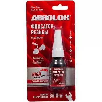 Неудаляемый фиксатор резьбовых соединений ABRO MASTERS TL-010-RD-RW