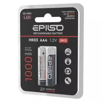 Никель-металл-гидридный аккумулятор Epilso hr03/aaa EPB-HR03-1.0-LSD
