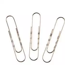 Никелированные гофрированные скрепки Attache 879051