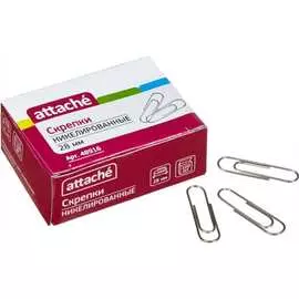 Никелированные скрепки Attache 48916