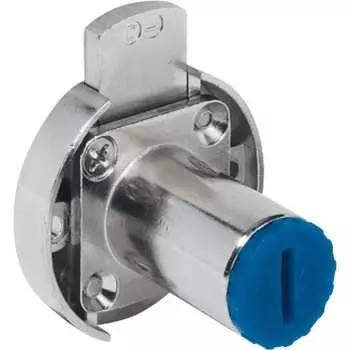 Никелированный мебельный замок Hafele Symo 230.28.620