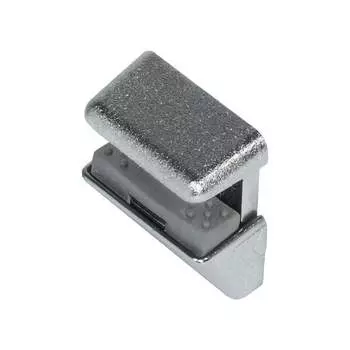 Никелированный полкодержатель для стеклянных полок Hafele 282.13.600