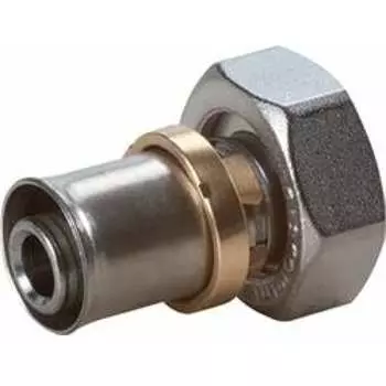 Никелированный прямой фитинг-переходник Giacomini RM179X023