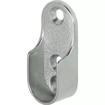 Никелированный штангодержатель для овальной штанги Hafele 803.33.757