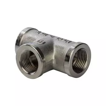 Никелированный тройник STOUT RG008Q0QSVT5V8