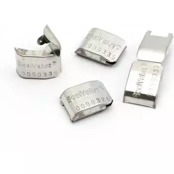 Номерная металлическая пломба-защелка ТПК Технологии Контроля