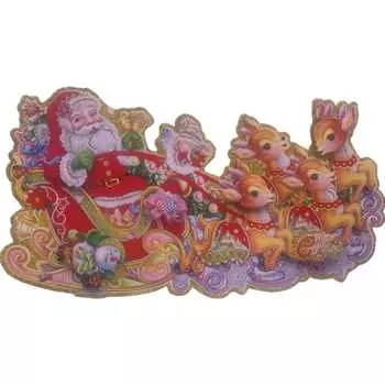 Новогоднее бумажное панно Магия праздника