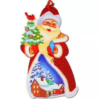 Новогоднее бумажное панно Магия праздника