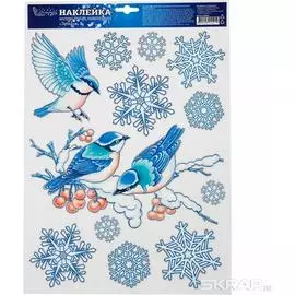 Новогодняя интерьерная наклейка Волшебная страна