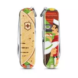 Нож-брелок victorinox classic le 2019 mexican tacos, 58 мм, 7 функций 0.6223.l1903