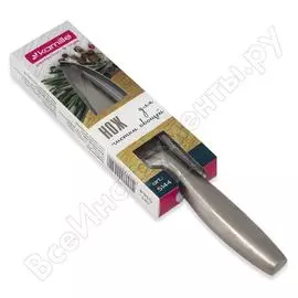 Нож для чистки овощей из нержавеющей стали с полой ручкой kamille лезвие 8.5см; рукоятка 11см 5144