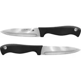 Нож для овощей lara soft touch 12.7см/5, чёрная ручка, блистер lr05-50