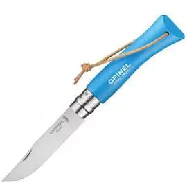 Нож opinel №7 trekking нержавеющая сталь, голубой, 002206