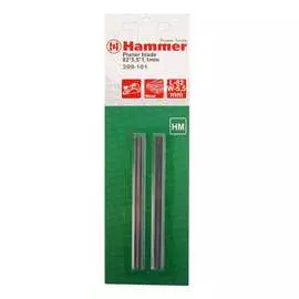Ножи для рубанка flex 209-101 pb hm (2 шт; 82х5.5х1.1 мм) hammer 35136