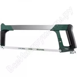 Ножовка "industrie" по металлу, натяжная, обрезиненная ручка kraftool 300мм 15801_z01