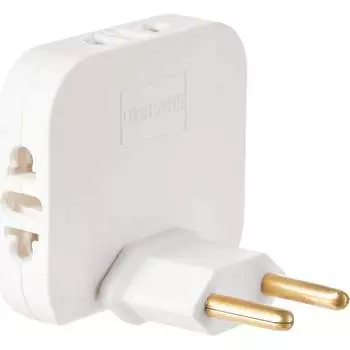 Облегченный сетевой электрический тройник в розетку idealim 017