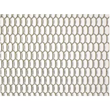 Облицовка радиатора dollex алюминий, 100 х 40 см, хром, ячейки 20 х 6мм сота dks-049