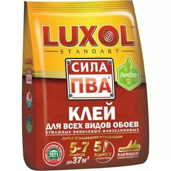 Обойный клей LUXOL Standart сила ПВА сила ПВА (Standart) 200г.