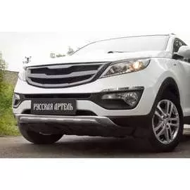 Обвес тюнинг переднего бампера для KIA Sportage 2014-2015 г.в. Русская Артель