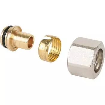 Обжимной фитинг для полиэтиленовой и металполимерной трубы MVI