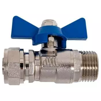 Обжимной кран шаровой для металлопластиковых труб Millennium KBMC1216