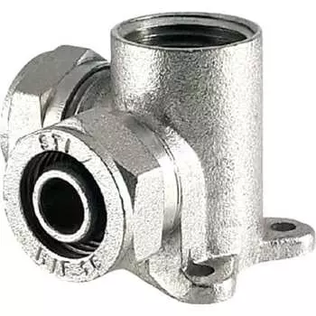 Обжимной латунный тройник STI