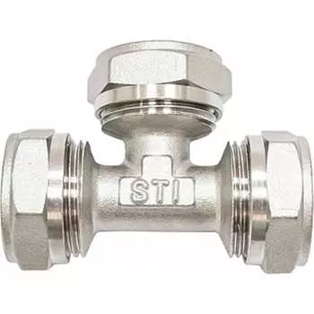 Обжимной латунный тройник STI D190-00032