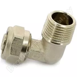 Обжимной угол обж-н 26х3/4 никелированный uni-fitt 665n8300