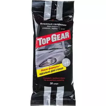 Очищающие влажные салфетки для стекол, фар и зеркал TOPGEAR TOP GEAR 48038