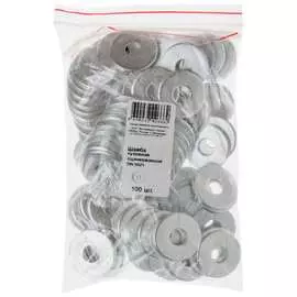 Оцинкованная кузовная шайба ХВАТ М6 DIN 9021 100 шт. 29106-0