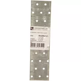 Оцинкованная монтажная пластина Саморезик PS-50х200