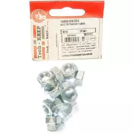 Оцинкованная шестигранная гайка Tech-Krep М10 DIN934 18 шт. 103027
