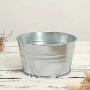 Оцинкованное кашпо СИМАЛЕНД