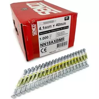 Оцинкованные реечные анкерные гвозди Senco R34 4.1x40 1000 шт NN18AXBMR