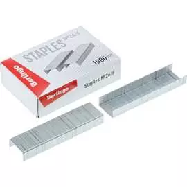 Оцинкованные скобы для степлера Berlingo №26/6 1000 шт DSk_26600