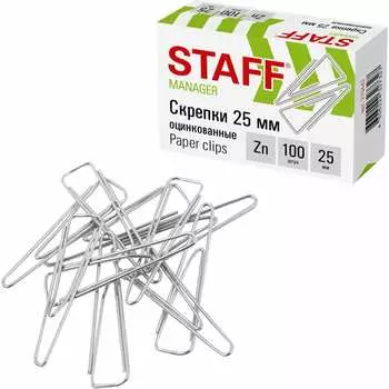 Оцинкованные треугольные скрепки Staff 270442
