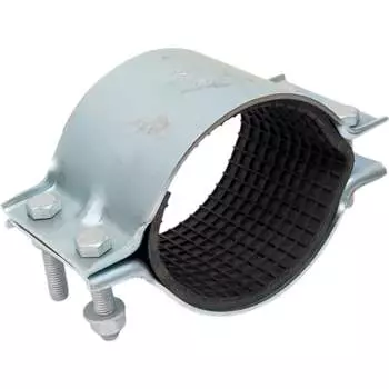 Оцинкованный двухсоставной ремонтный хомут АТКА 1001010110