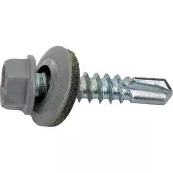 Оцинкованный кровельный саморез STARFIX 5,5x25 мм, RAL 7004, 250 шт. SMC3-64493-250