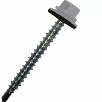 Оцинкованный кровельный саморез STARFIX 4,8x70 мм, RAL 7004, 100 шт. SMC3-32744-100