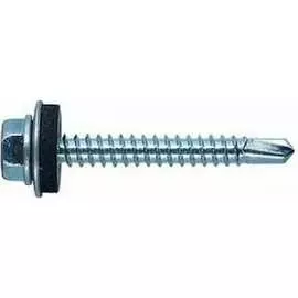 Оцинкованный кровельный саморез-сверло КВАДРА 5.5x76, 100 шт. 550761001100