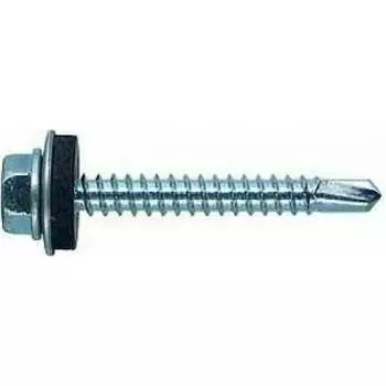 Оцинкованный кровельный саморез-сверло КВАДРА 5.5x32, 100 шт. 550321050100