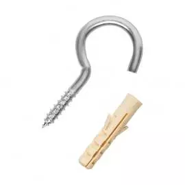 Оцинкованный крюк-шуруп ЕВРОПАРТНЕР d4,2хL50 мм 6 шт. 13 0627 4