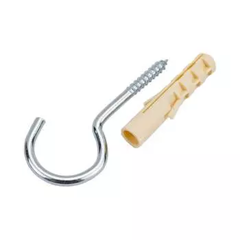 Оцинкованный крюк-шуруп ЕВРОПАРТНЕР d4,1хL60 мм 6 шт. 13 0634 1