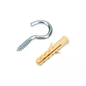 Оцинкованный крюк-шуруп ЕВРОПАРТНЕР d3,4хL30 мм 4 шт. 13 1840 1