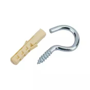 Оцинкованный крюк-шуруп ЕВРОПАРТНЕР d3хL25 мм 4 шт. 13 4834 1